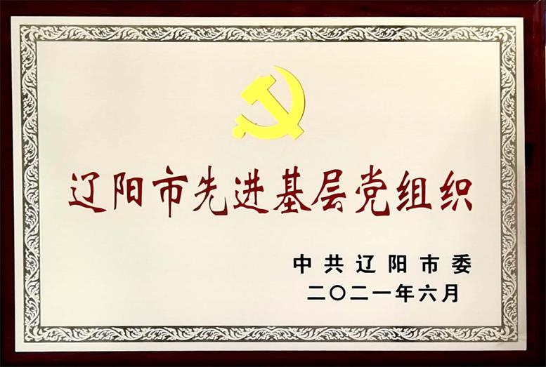 J9集团国际站集团荣获“辽阳市先进基层党组织”称号.jpg J9集团国际站集团荣获“辽阳市先进基层党组织”称号.jpg
